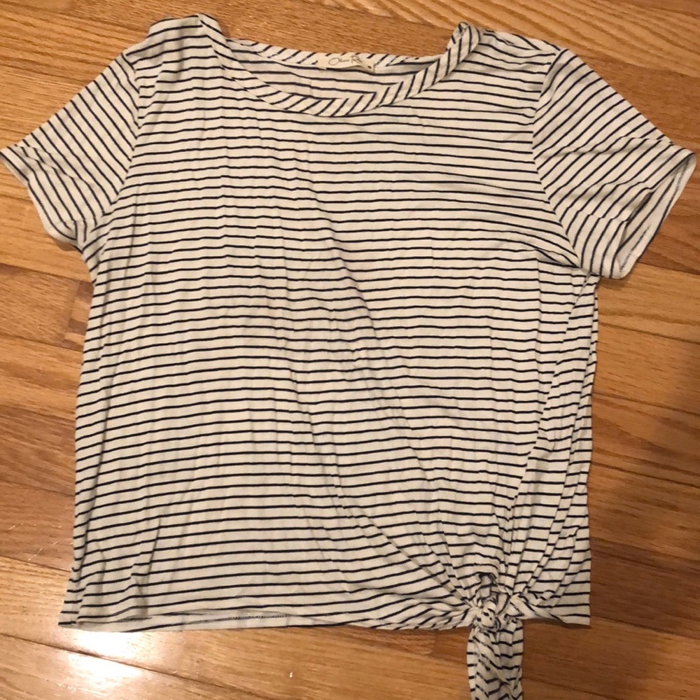 Black and White Striped Tee